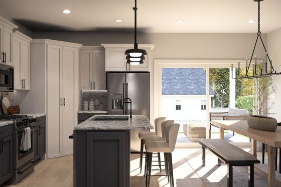 Interior - Dining Room for Traditional House Plan #455-671 - 3 bed, 2.5 bath