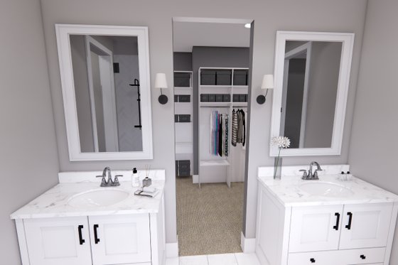 Interior - Master Bathroom for Farmhouse House Plan #51-1248 - 4 bed, 3 bath