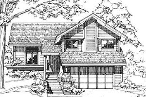 Modern Exterior - Front Elevation Plan #320-326