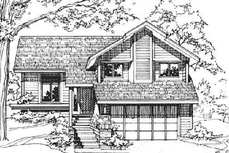 Architectural House Design - Modern Exterior - Front Elevation Plan #320-326