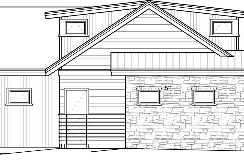 Home Plan - Exterior - Other Elevation for Contemporary House Plan #895-27 - 4 bed, 3.5 bath