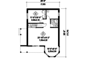 Cabin Style House Plan - 4 Beds 1 Baths 2079 Sq/Ft Plan #25-4386 