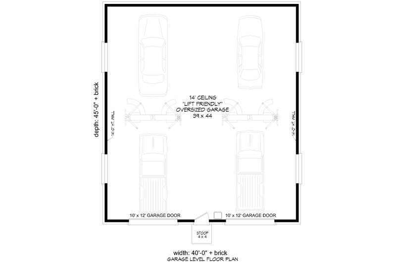 House Blueprint - Floor Plan - Main Floor for Southern House Plan #932-1285, 0 bath