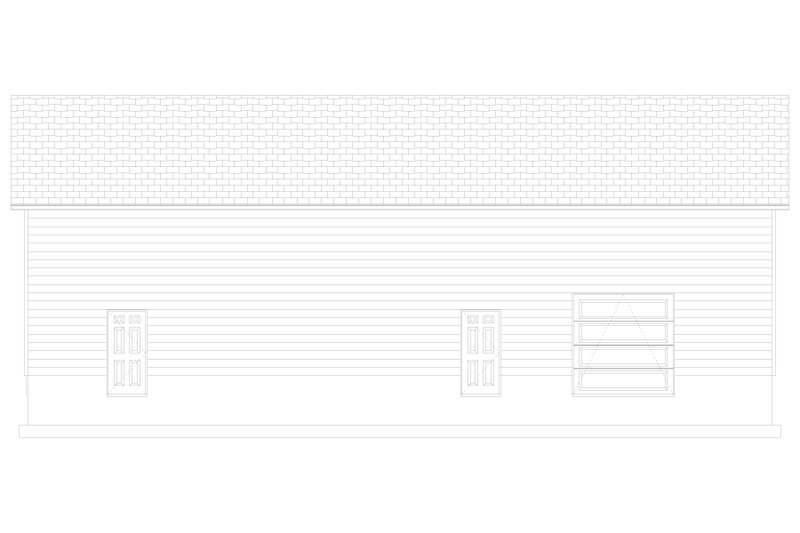 Home Plan - Exterior - Other Elevation 3 for Traditional House Plan #1060-71, 0 bath