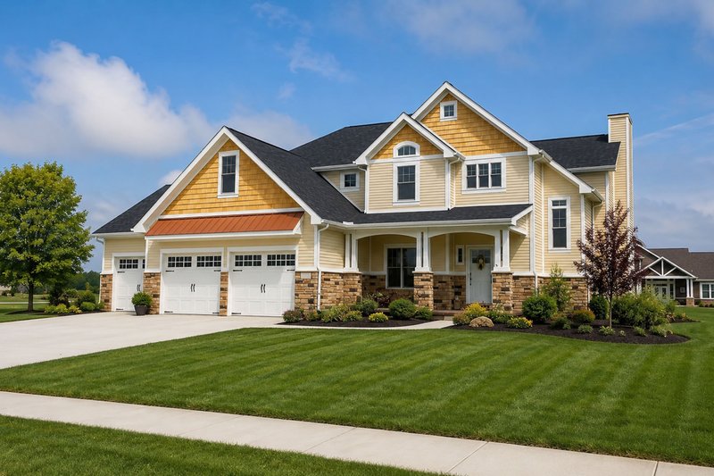 Exterior - Front Elevation 2 for Craftsman House Plan #20-2366 - 3 bed, 2.5 bath