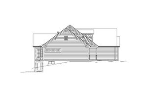 Exterior - Other Elevation for Ranch House Plan #57-667 - 3 bed, 2 bath