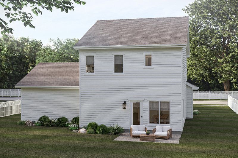 Dream House Plan - Exterior - Rear Elevation for Traditional House Plan #455-782 - 3 bed, 2.5 bath
