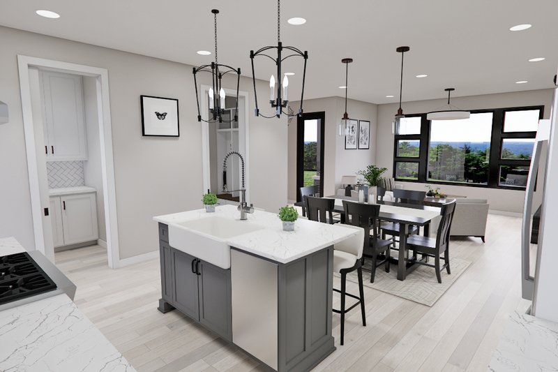 Dream House Plan - Interior - Kitchen 1 for Modern House Plan #51-1308 - 2 bed, 2 bath