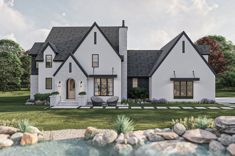 Modern Style House Plan - 4 Beds 4.5 Baths 3385 Sq/Ft Plan #455-532