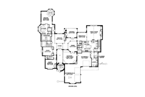 Floor Plan - Main Floor for European House Plan #141-335 - 5 bed, 4.5 bath