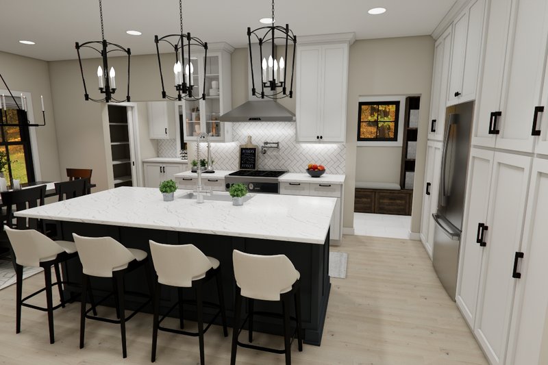 Architectural House Design - Interior - Kitchen for Bungalow House Plan #51-1381 - 3 bed, 3.5 bath