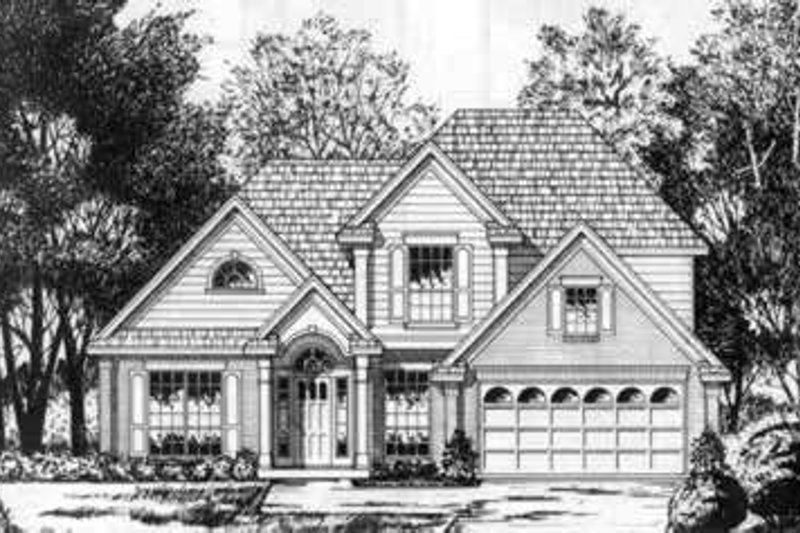 Dream House Plan - European Exterior - Front Elevation Plan #40-365