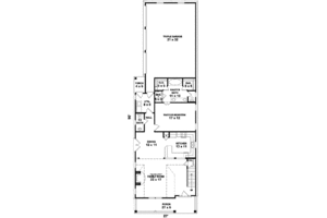Floor Plan - Main Floor for Colonial House Plan #81-473 - 3 bed, 2.5 bath
