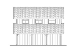 Exterior - Other Elevation for Country House Plan #124-1241, 0 bath