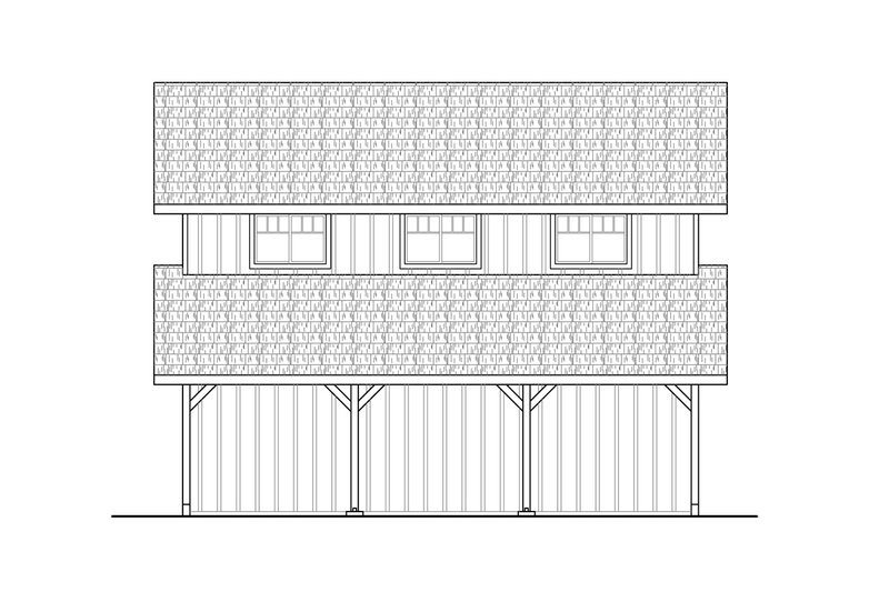 Architectural House Design - Exterior - Other Elevation for Country House Plan #124-1241, 0 bath