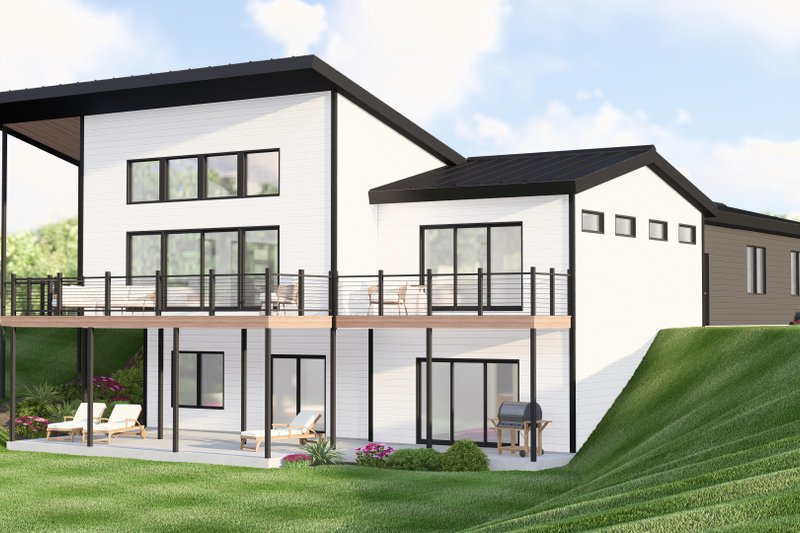 House Blueprint - Exterior - Other Elevation 2 for Contemporary House Plan #1064-448 - 1 bed, 2 bath