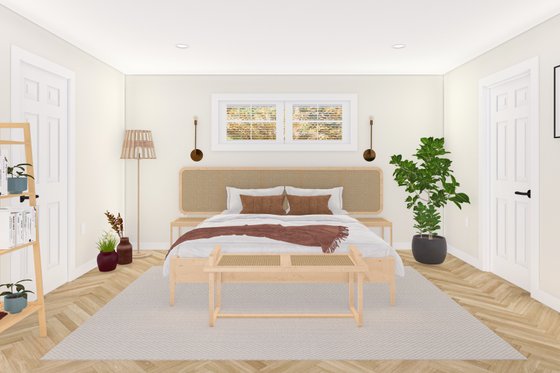 Interior - Master Bedroom for Ranch House Plan #1060-299 - 4 bed, 2 bath