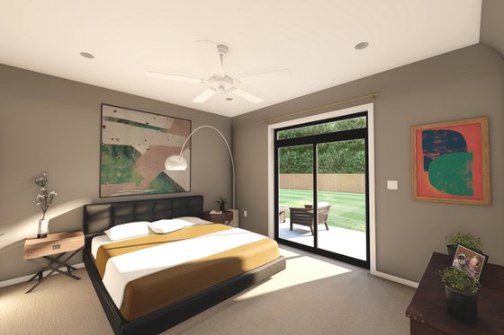 Interior - Master Bedroom for Modern House Plan #126-189 - 3 bed, 2 bath