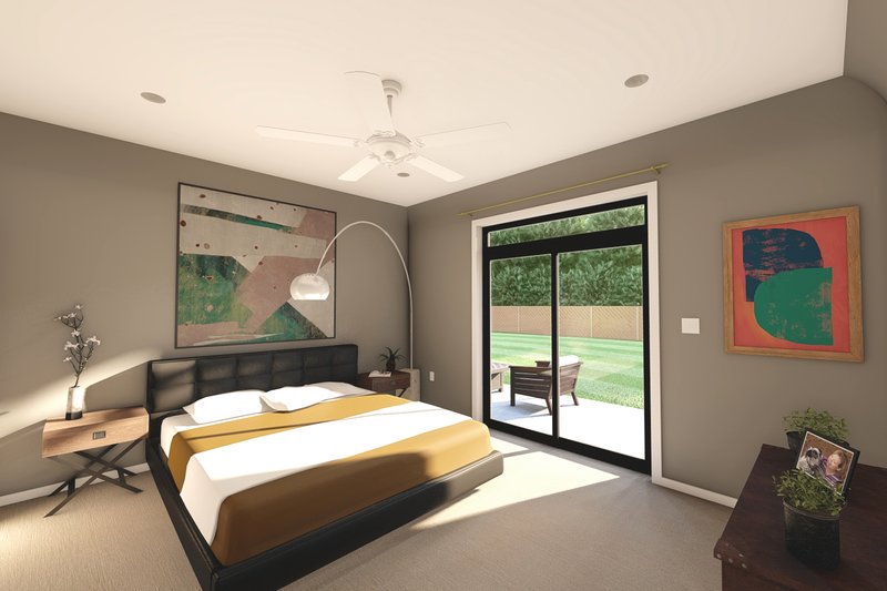 Home Plan - Interior - Master Bedroom for Modern House Plan #126-189 - 3 bed, 2 bath