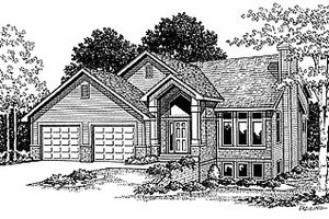 Traditional Exterior - Front Elevation Plan #70-245