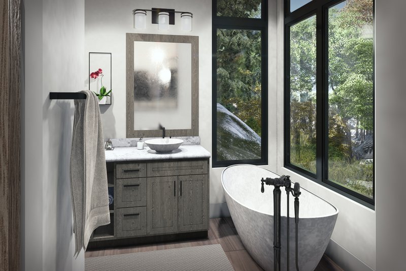 House Blueprint - Interior - Master Bathroom 2 for Contemporary House Plan #120-293 - 3 bed, 3 bath