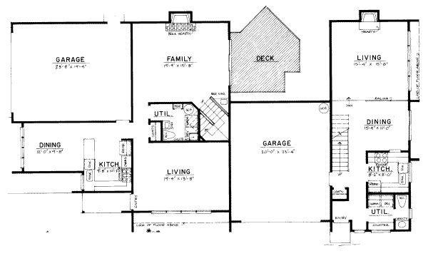 Modern Floor Plan - Main Floor Plan #303-136