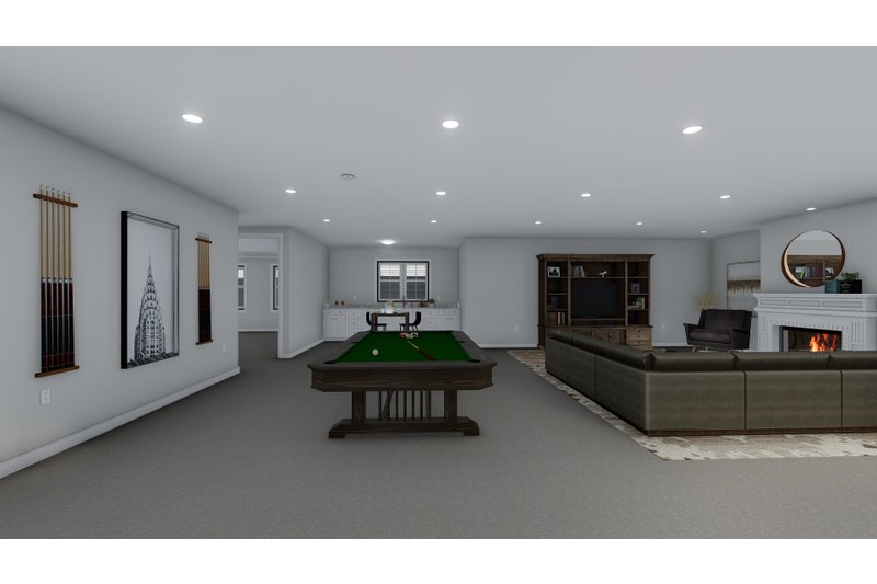 House Plan Design - Floor Plan - Lower Floor 1 for Ranch House Plan #1060-99 - 3 bed, 2.5 bath