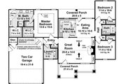 Craftsman Style House Plan - 3 Beds 2 Baths 1509 Sq/Ft Plan #21-503 