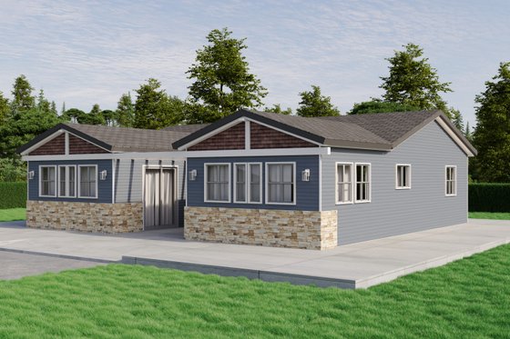 Exterior - Other Elevation 1 for Craftsman House Plan #1106-35 - 3 bed, 2 bath