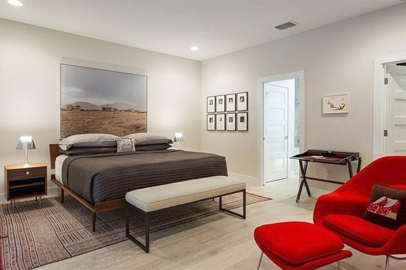 Architectural House Design - Interior - Master Bedroom for Contemporary House Plan #1058-180 - 4 bed, 3.5 bath