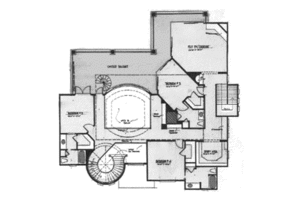 Floor Plan - Upper Floor for Mediterranean House Plan #115-175 - 6 bed, 7 bath