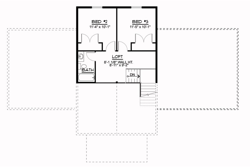 House Plan Design - Floor Plan - Upper Floor for Country House Plan #1064-114 - 3 bed, 2.5 bath