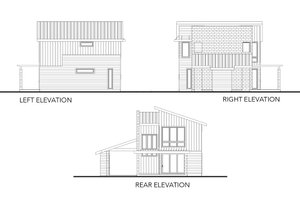 Exterior - Other Elevation for Contemporary House Plan #80-218 - 2 bed, 2.5 bath