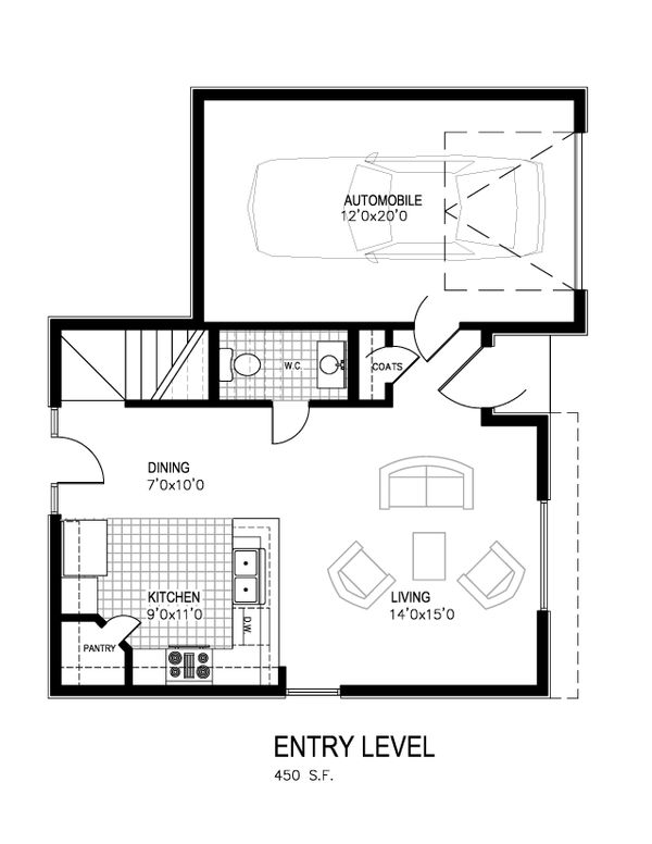 Contemporary Floor Plan - Main Floor Plan #512-4