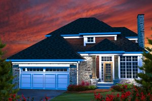 Dream House Plan - Traditional Exterior - Front Elevation Plan #70-1163