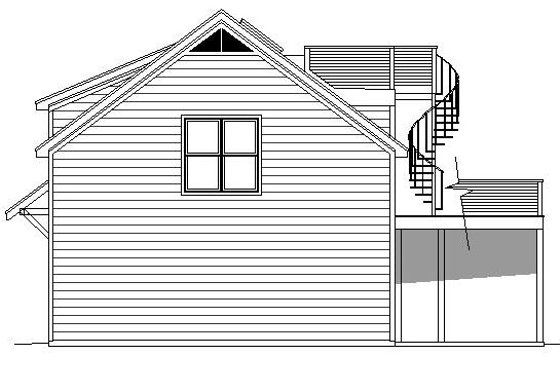 Exterior - Other Elevation 1 for Cottage House Plan #932-241, 0.5 bath