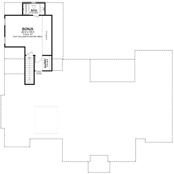 Farmhouse Floor Plan - Upper Floor Plan #430-265