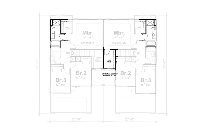 Dream House Plan - Floor Plan - Other Floor for Traditional House Plan #20-2064 - 3 bed, 2.5 bath