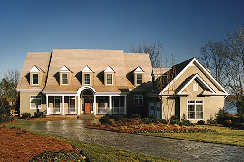 Architectural House Design - Country Exterior - Front Elevation Plan #453-13