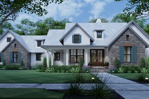 Dream House Plan - Cottage Exterior - Front Elevation Plan #120-269
