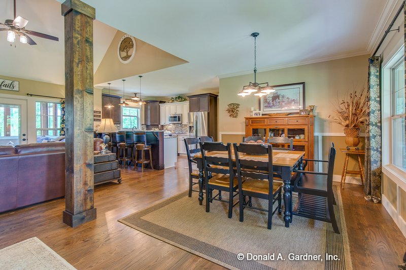 Home Plan - Interior - Dining Room for Craftsman House Plan #929-307 - 3 bed, 2 bath