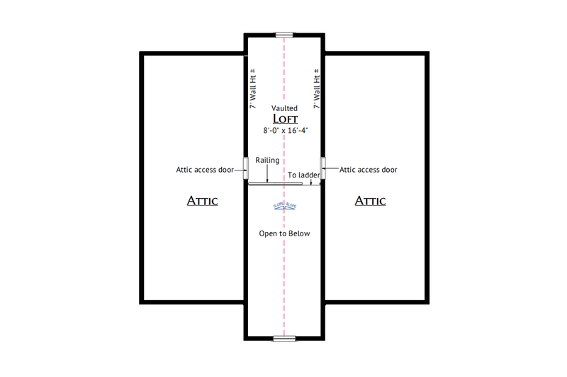 Dream House Plan - Floor Plan - Other Floor for Modern House Plan #1099-21 - 2 bed, 1 bath