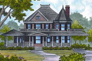 Colonial Exterior - Front Elevation Plan #417-332