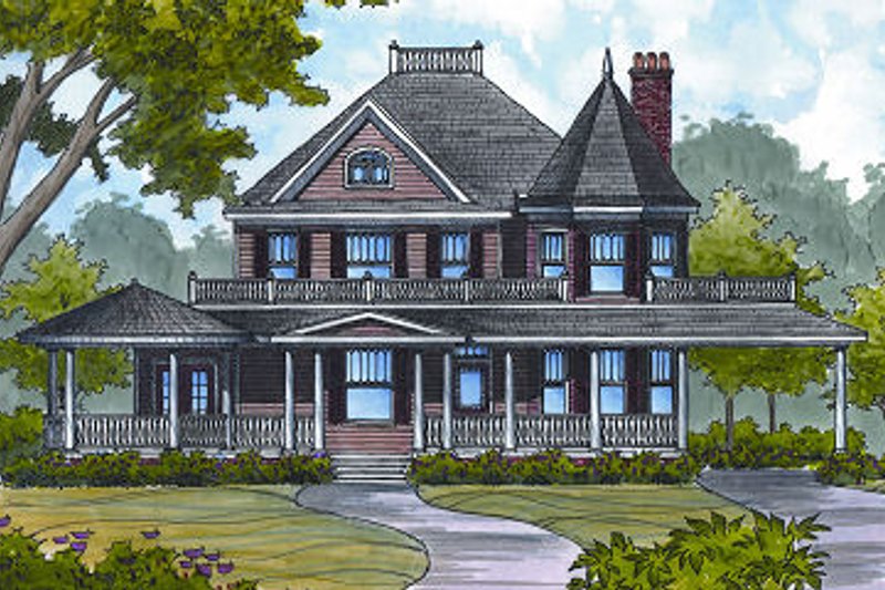 Colonial Style House Plan - 4 Beds 2.5 Baths 2781 Sq/Ft Plan #417-332