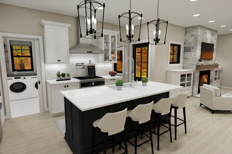 House Design - Interior - Kitchen 1 for Craftsman House Plan #51-1397 - 3 bed, 2.5 bath
