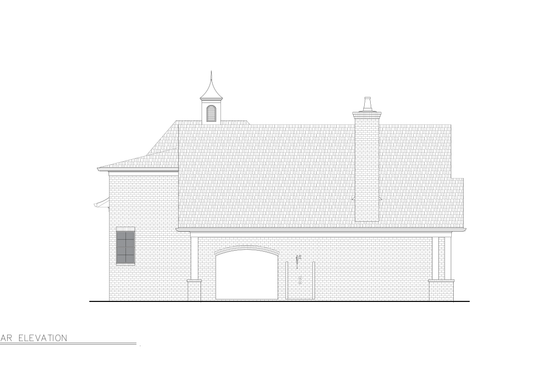 Exterior - Other Elevation 1 for Traditional House Plan #54-728, 0 bath