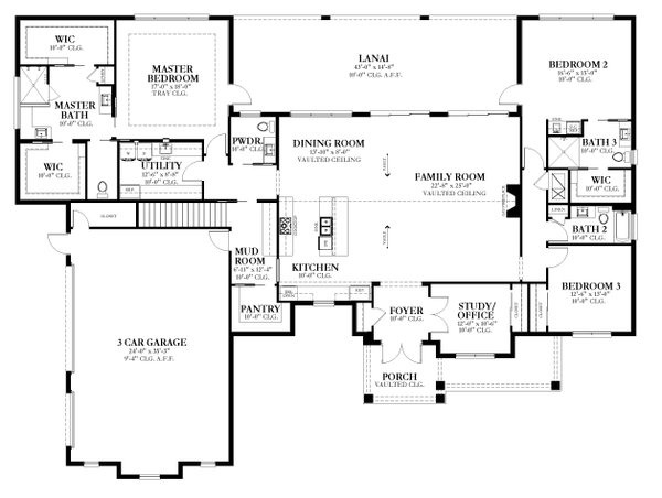 Home Plan - Craftsman Floor Plan - Main Floor Plan #1058-221