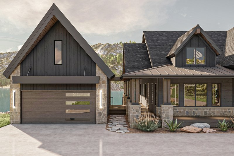Dream House Plan - Exterior - Other Elevation 2 for Modern House Plan #455-232 - 2 bed, 3 bath