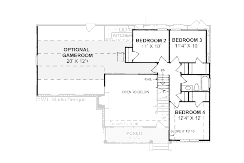 Dream House Plan - Floor Plan - Upper Floor for Traditional House Plan #20-353 - 4 bed, 2.5 bath