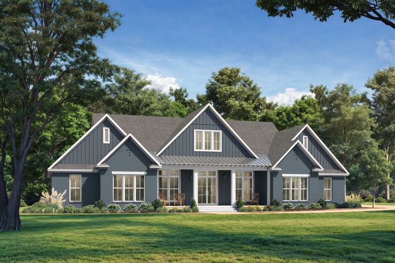 Architectural House Design - Exterior - Front Elevation 5 for Farmhouse House Plan #430-397 - 4 bed, 3.5 bath